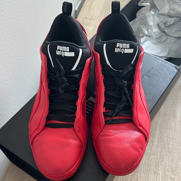 Puma x Alexander McQueen Men's Bold Red Sneakers - Picture 1 of 8